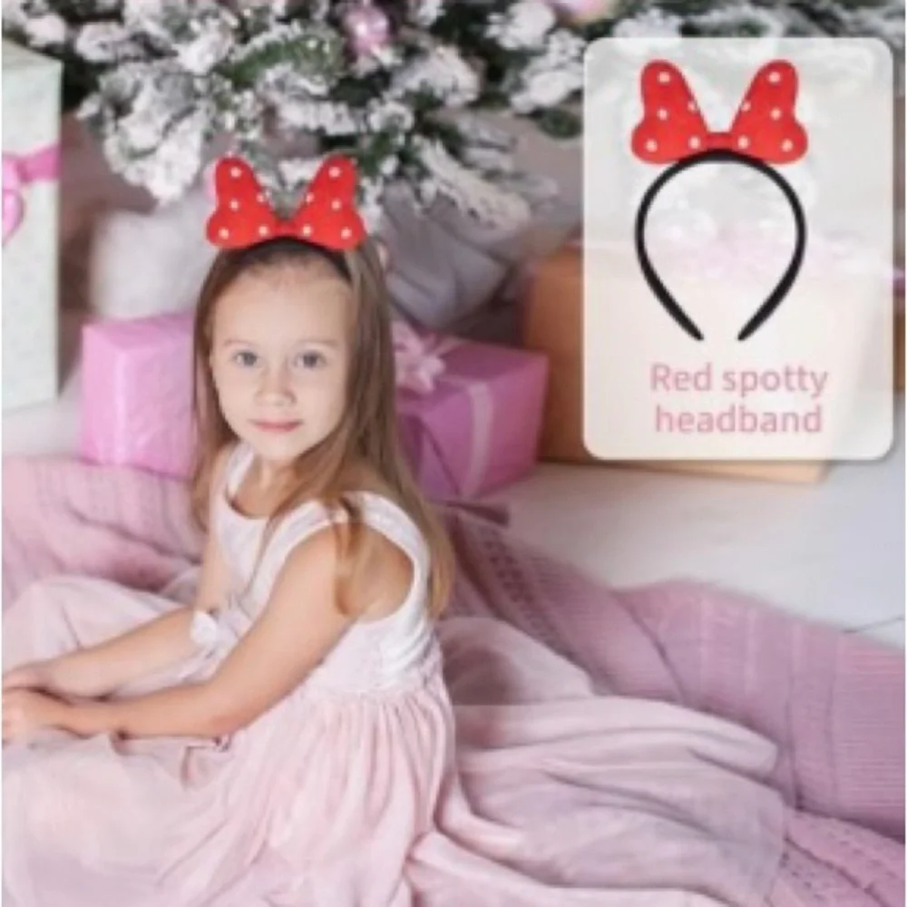 🕶️💋Red Polka Dot💋🕶️Kids 2pc Dress Costume with Headband 🌟NEW🌟